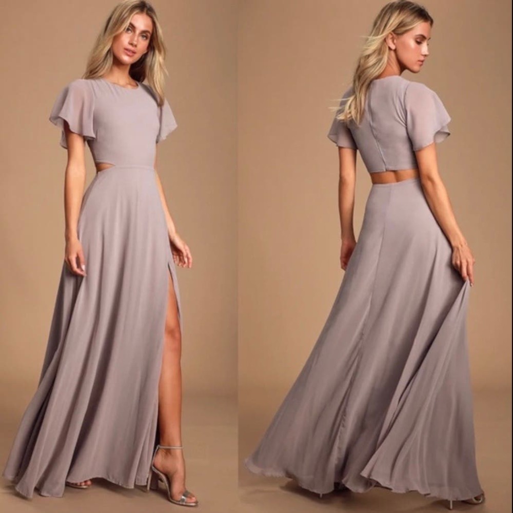 Lulu's Lavender Midi Dress